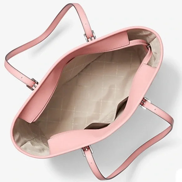 MICHAEL KORS POWDER BLUSH COLOR 
Jet Set Travel Large Saffiano Leather Tote Bag - Picture 4 of 14